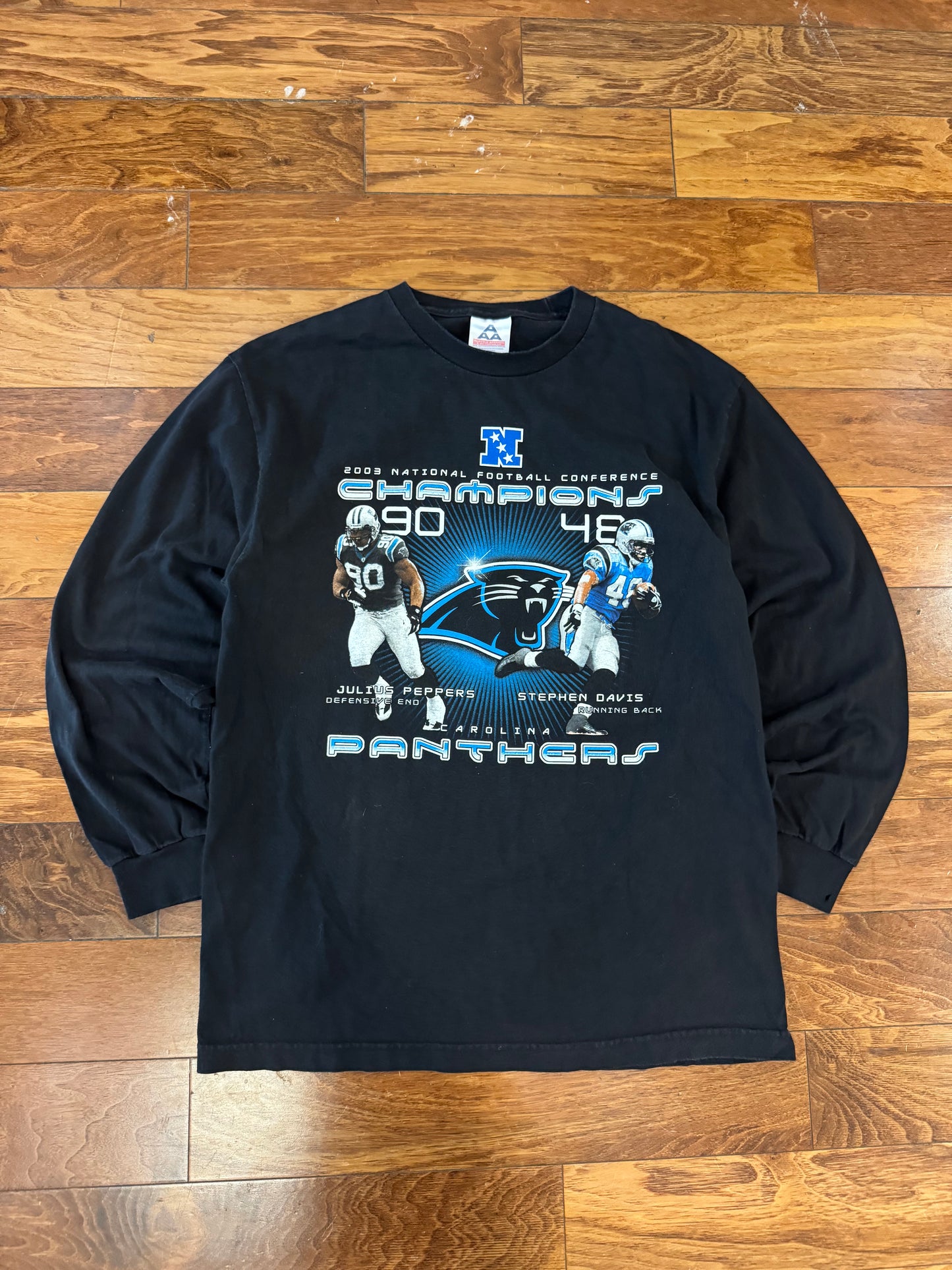 2003 Carolina Panthers Peppers & Davis Graphic Long-Sleeve Shirt (L)
