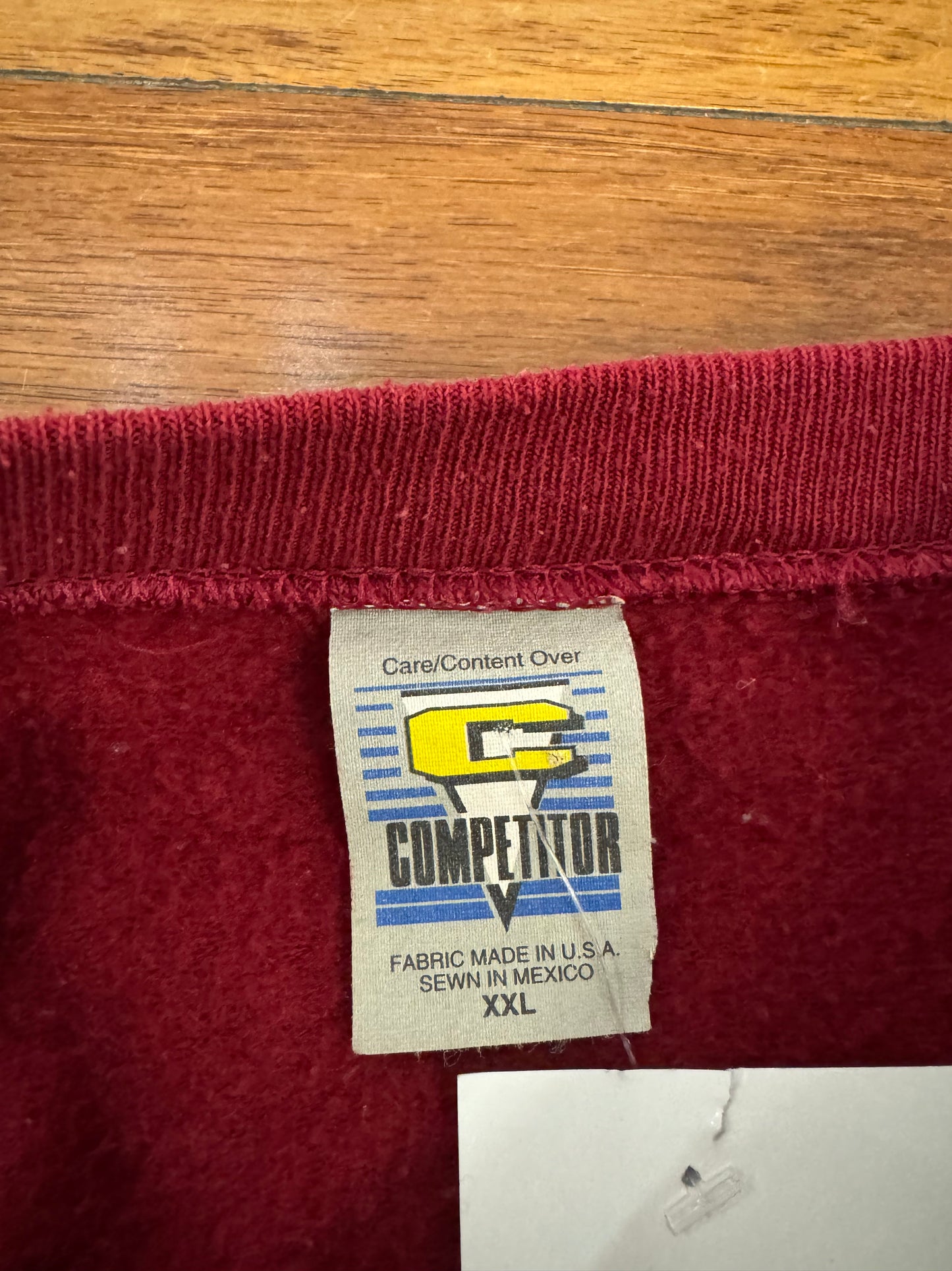 1995 Washington Redskins Vintage Spell Out Crewneck (XXL)