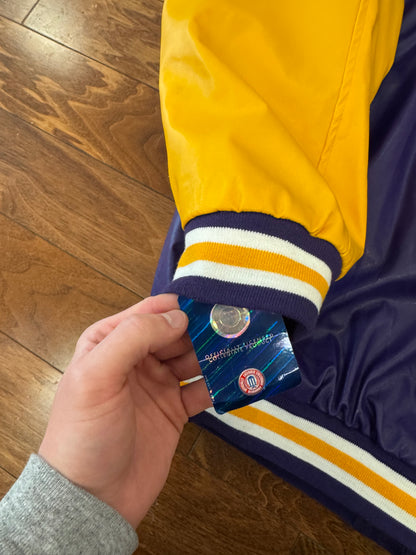 90s LSU Vintage Steve & Barry's Two Tone Varsity Jacket (XXL)