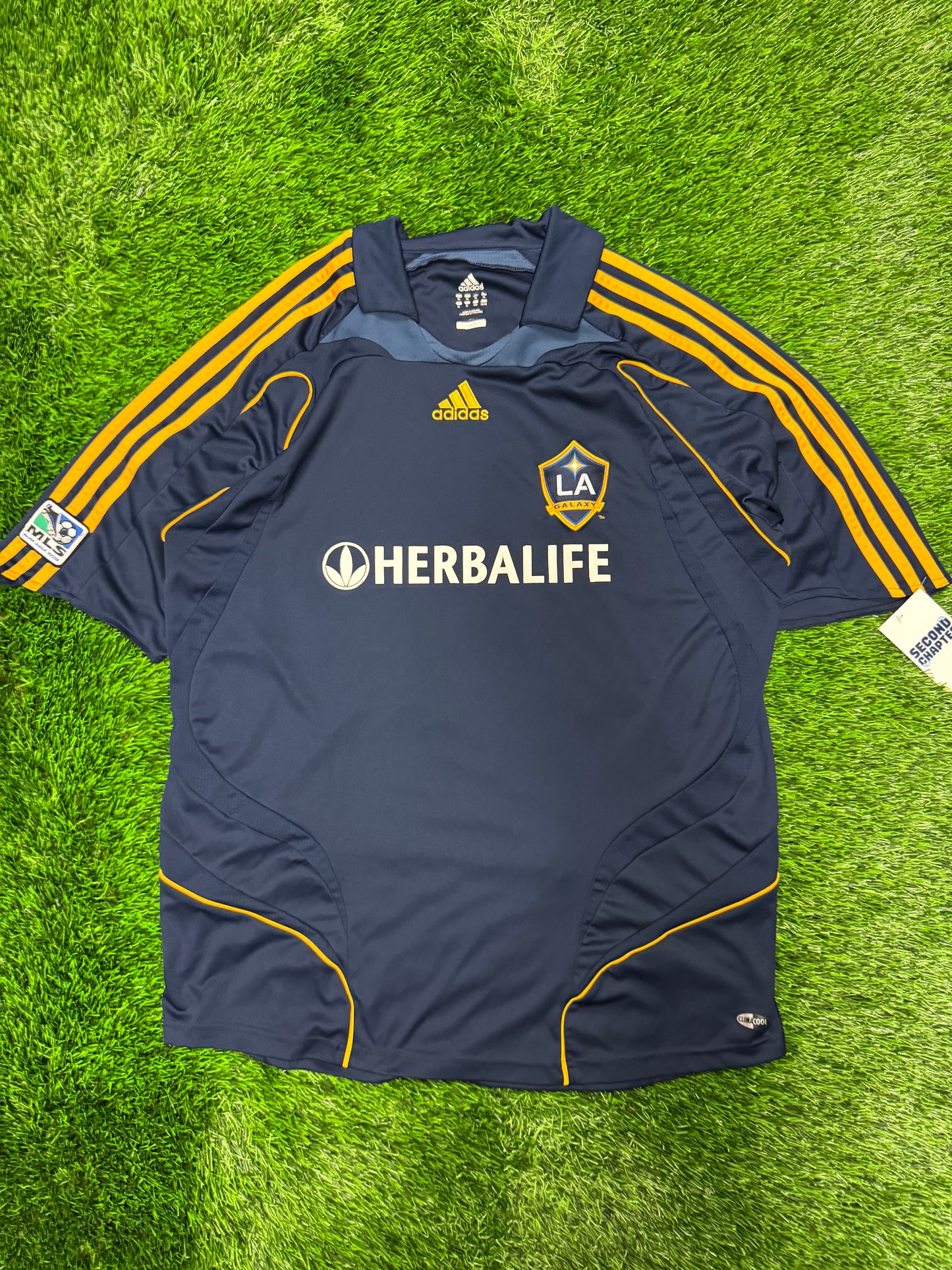 LA Galaxy Adidas Home Jersey Herbalife MLA 2008 Kit (XL)