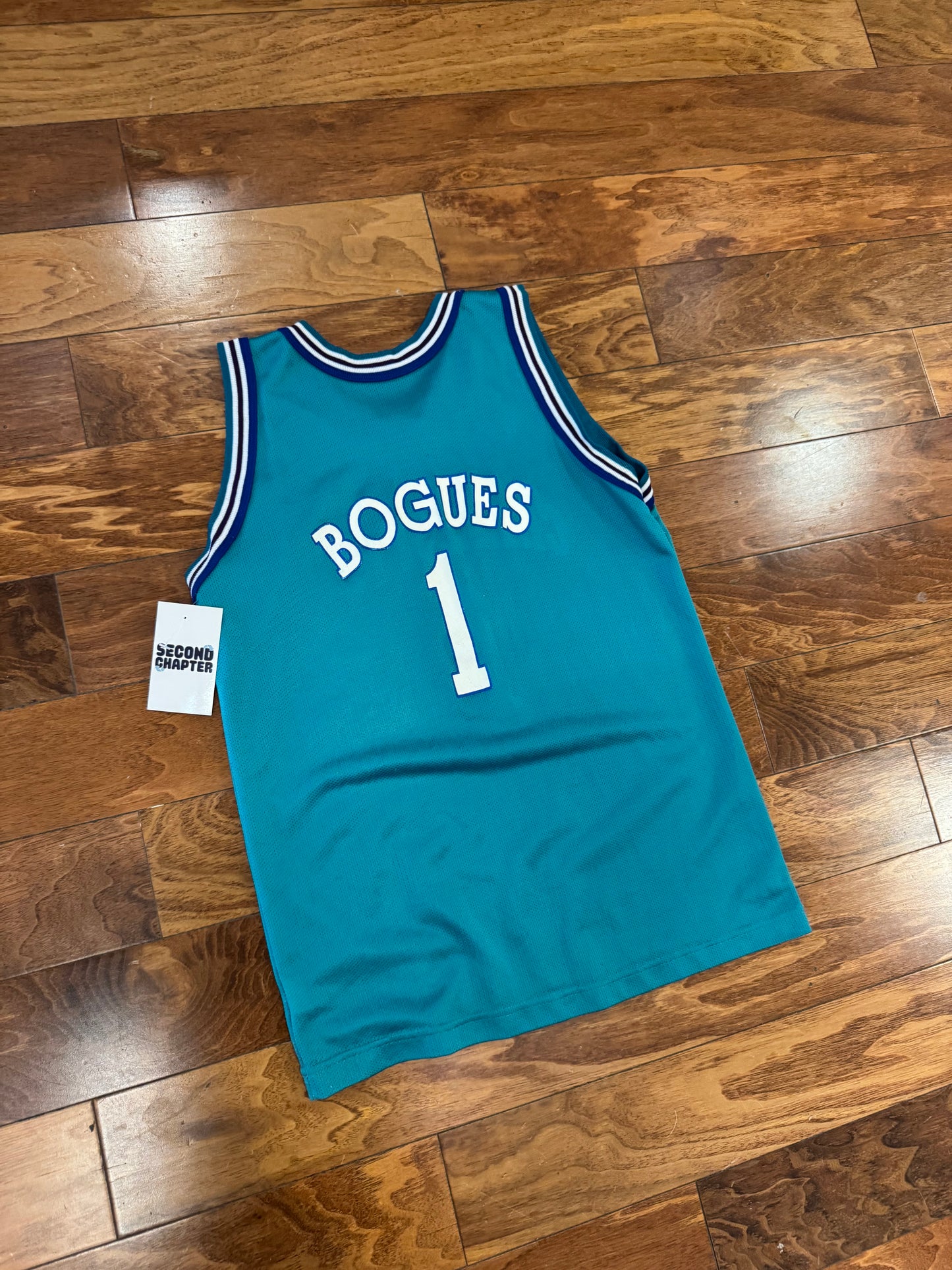 90s Charlotte Hornets Muggsy Bogues Jersey (Youth L)