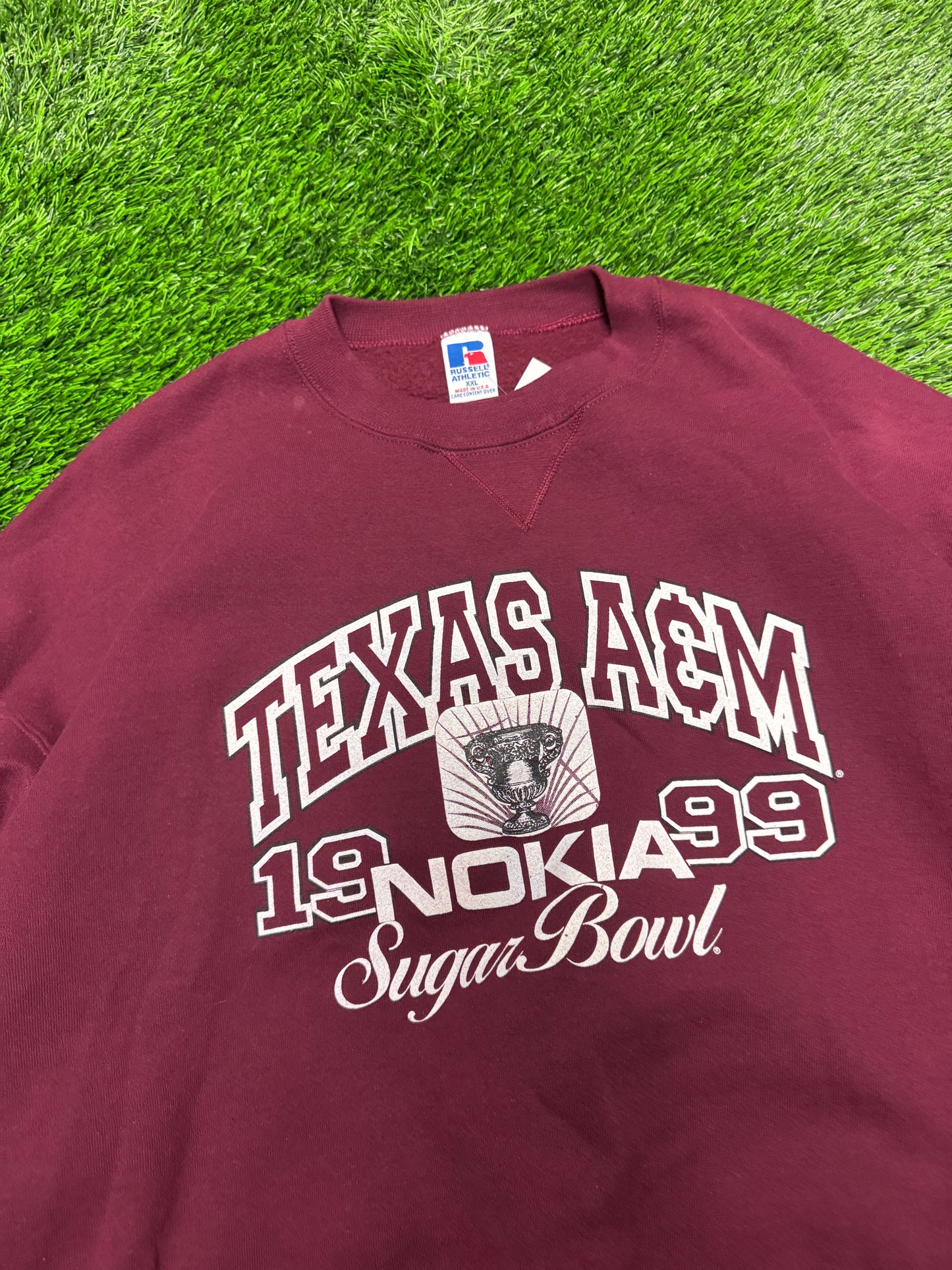 1999 Texas A&M University Nokia Sugar Bowl Vintage Crewneck (XXL)