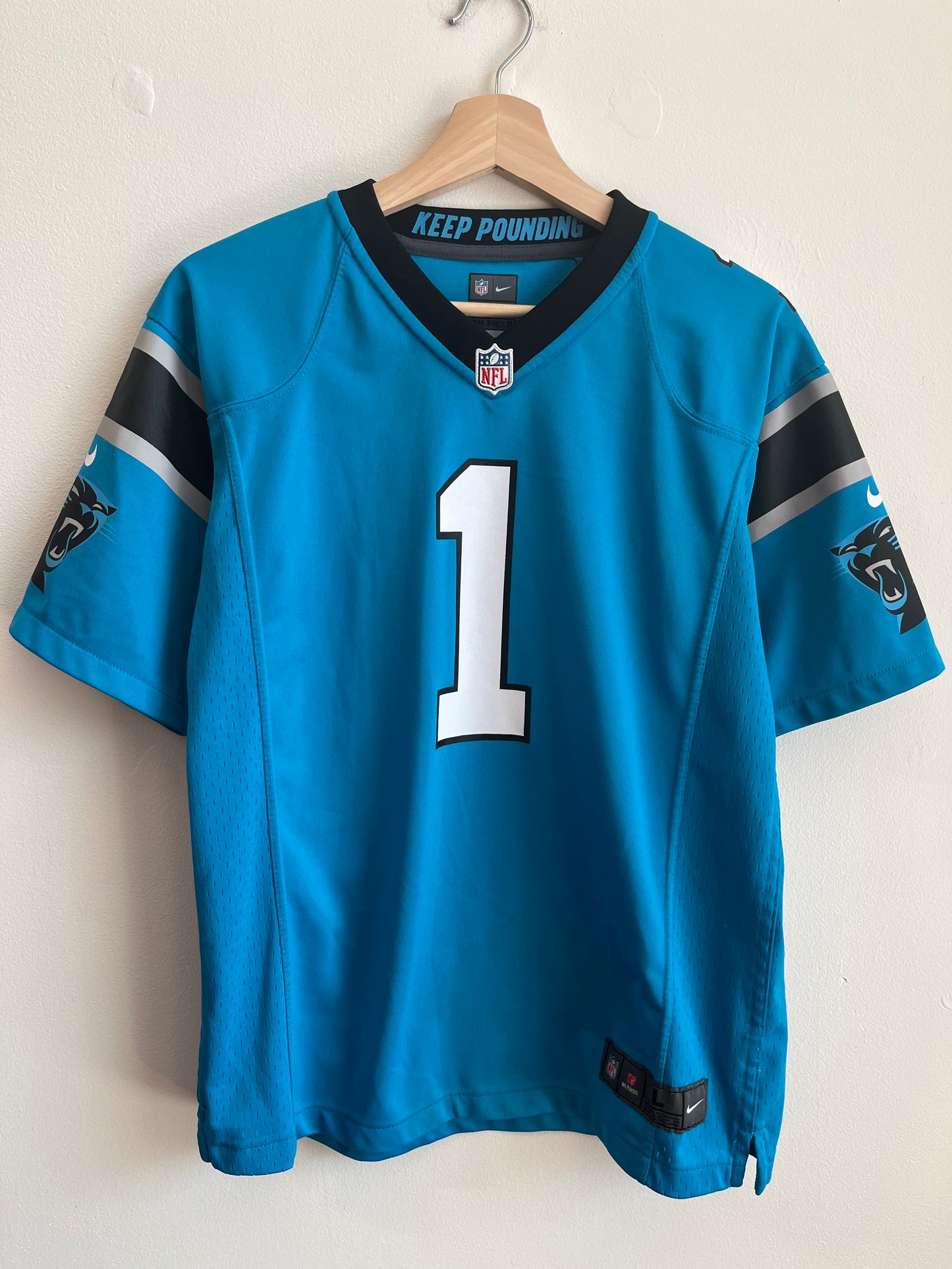 2016 Carolina Panthers Cam Newton Blue Nike Jersey (Youth L)