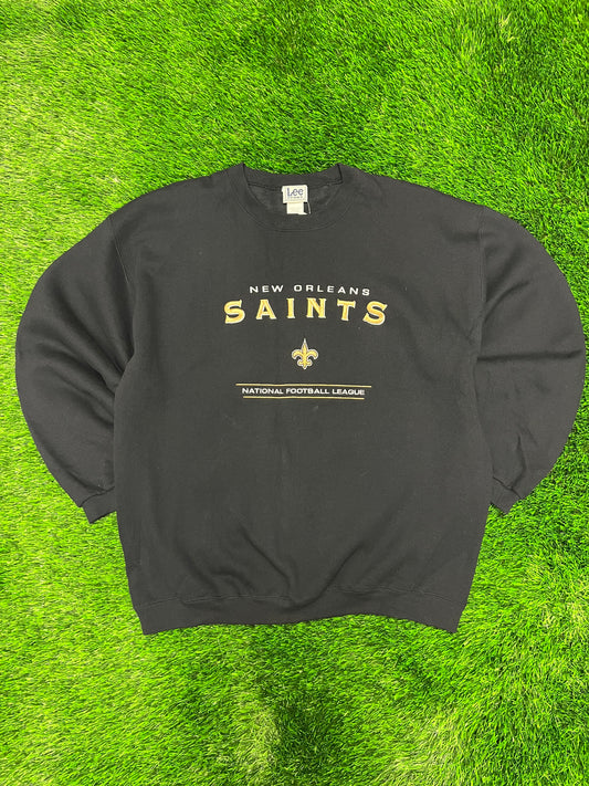 00s New Orleans Saints Embroidered Lee Crewneck (XL)