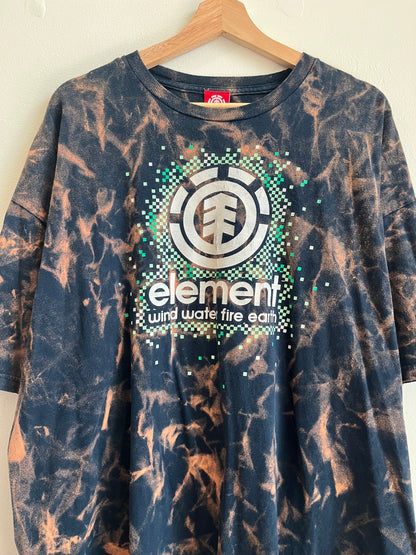 00s Element Bleach Dye Skater Essential Tee (XXL)