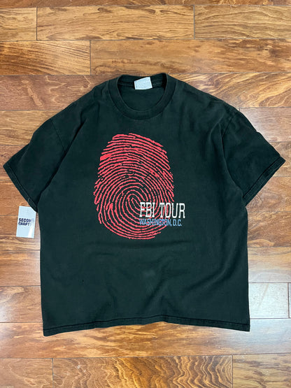 90s FBI Tour Washington D.C Black Tee (XL)