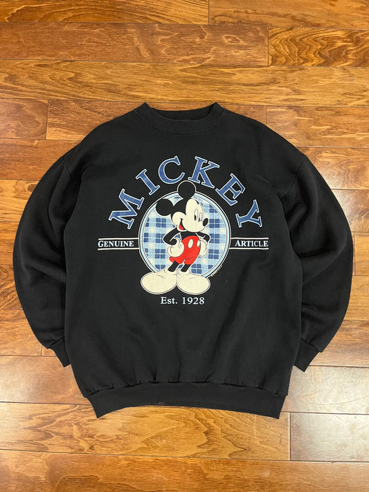 90s Mickey Genuine Article Graphic Crewneck (XL)