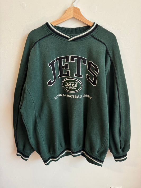 90s New York Jets Embroidered Lee Crewneck (XL)