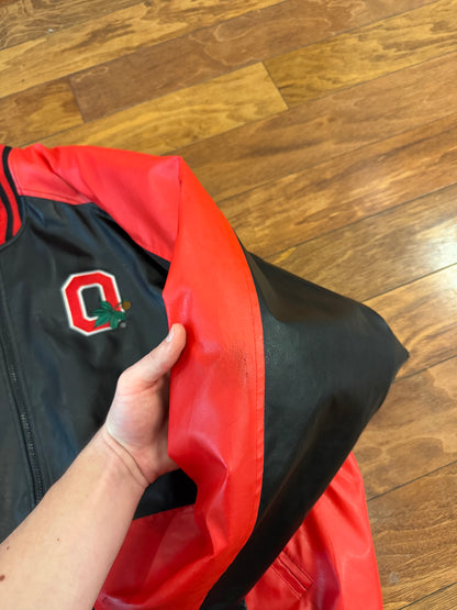 00s Ohio State Vintage Leather Jacket (XL)