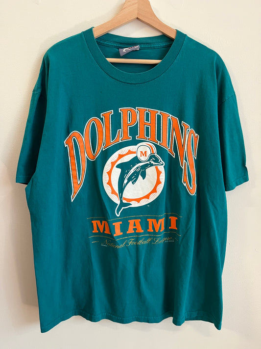 1996 Miami Dolphins Lee Sport Logo Tee (XL)