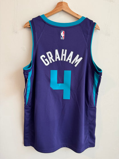 2019 Charlotte Hornets Devonte Graham Jordan Swingman Purple Jersey (L)