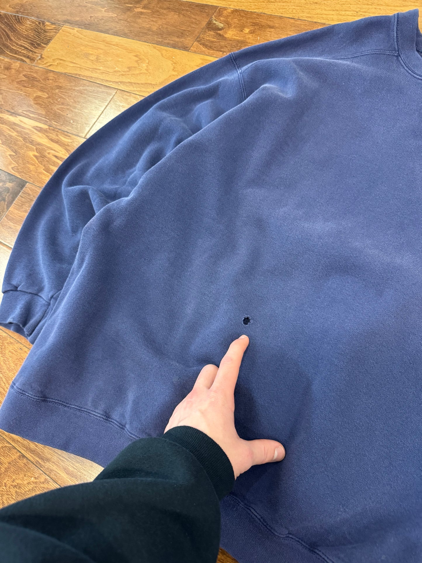 90s Nike Navy Essential Swoosh Crewneck (XL)