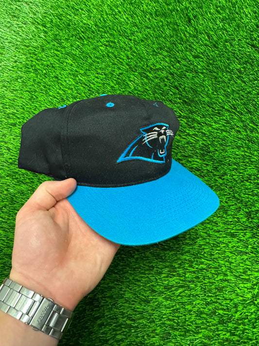 90s Carolina Panthers KMG Pro Model Snapback Hat (OS)
