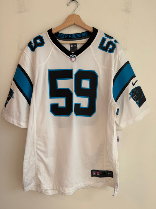 2010s Carolina Panthers Luke Kuechly Nike Away Jersey (XL)