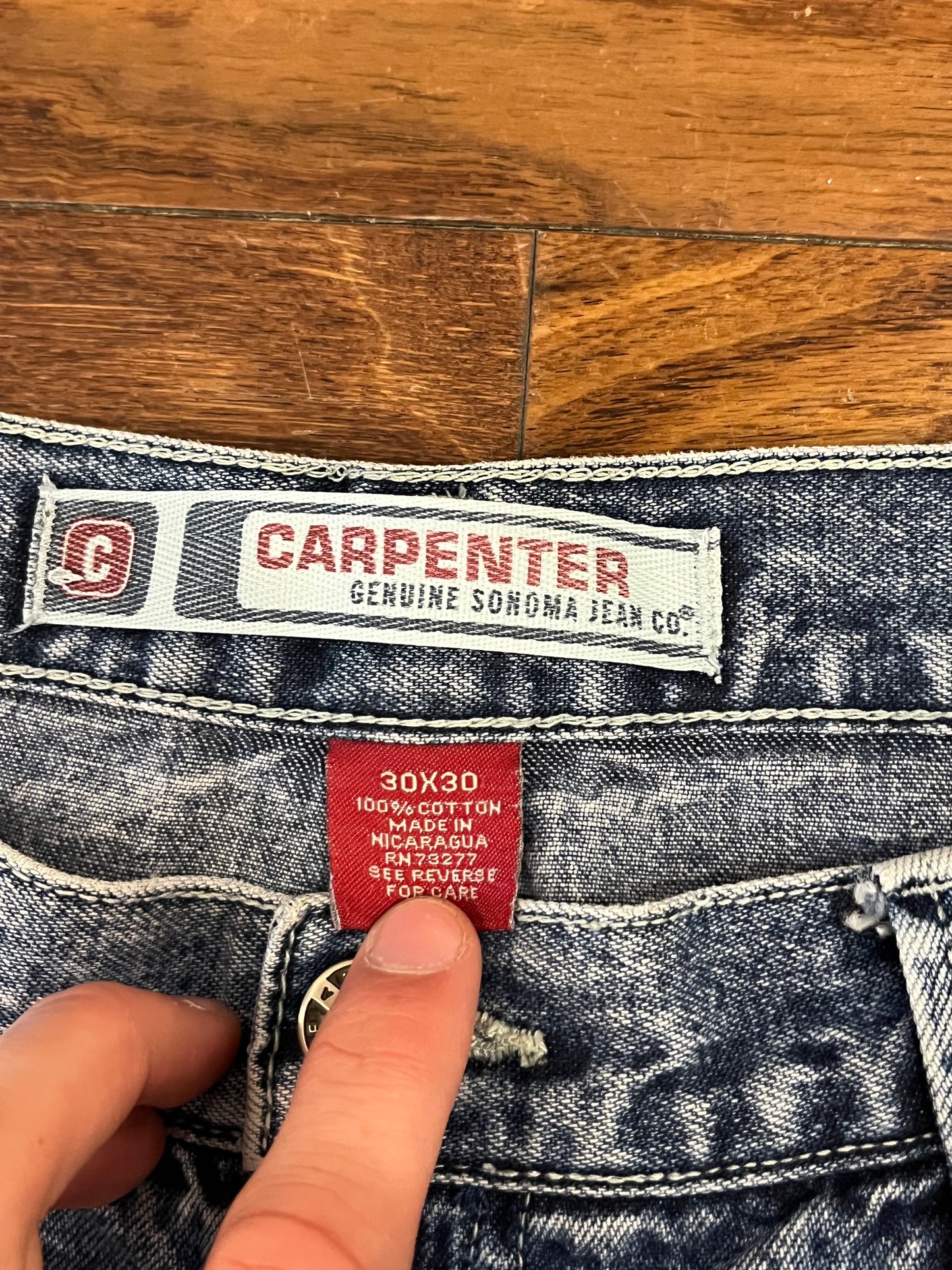 00s Sonoma Acid Wash Baggy Jeans (30x30)