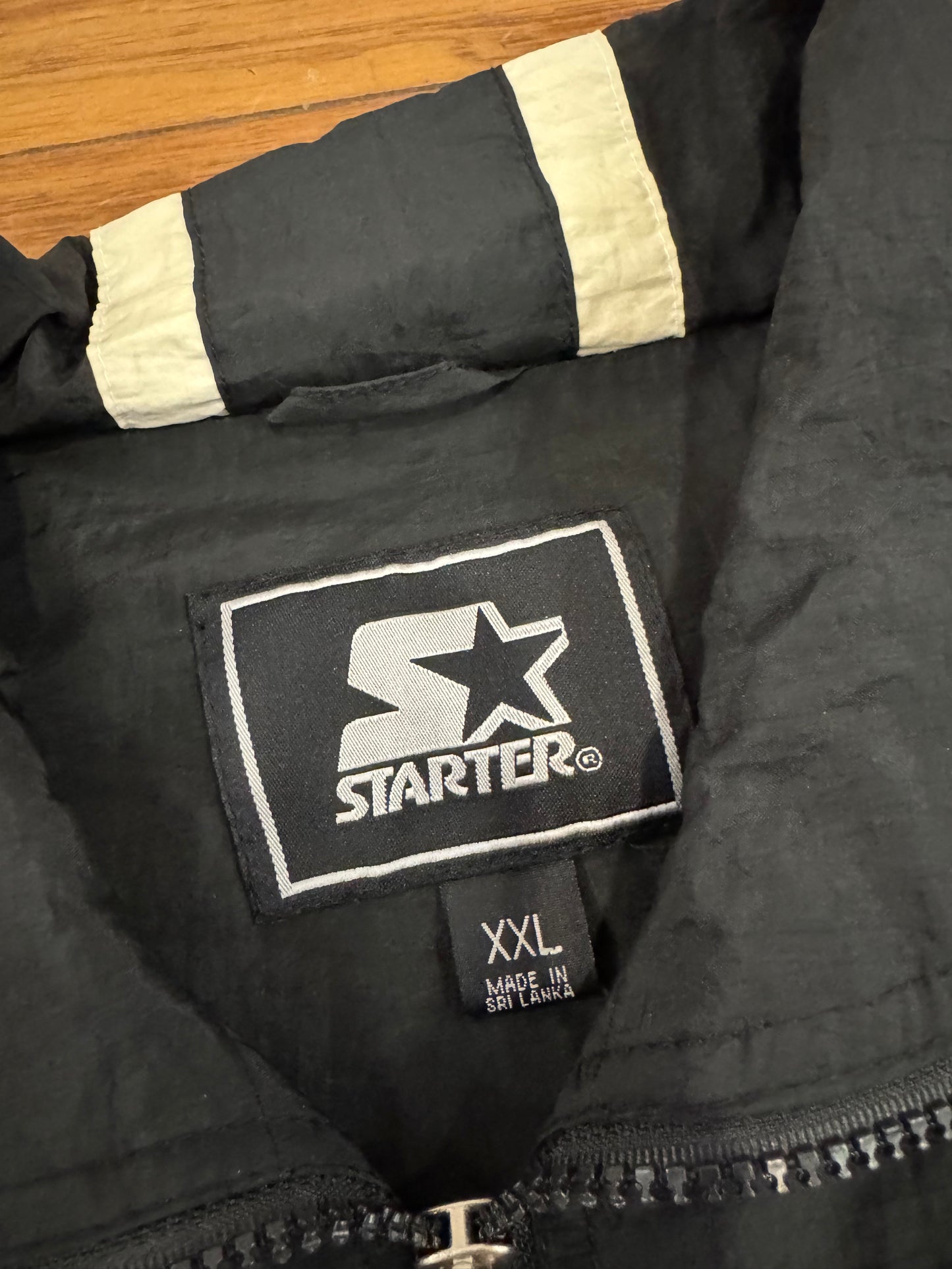 90s Starter Big Spell Out Two Toned Vintage Windbreaker (XXL)
