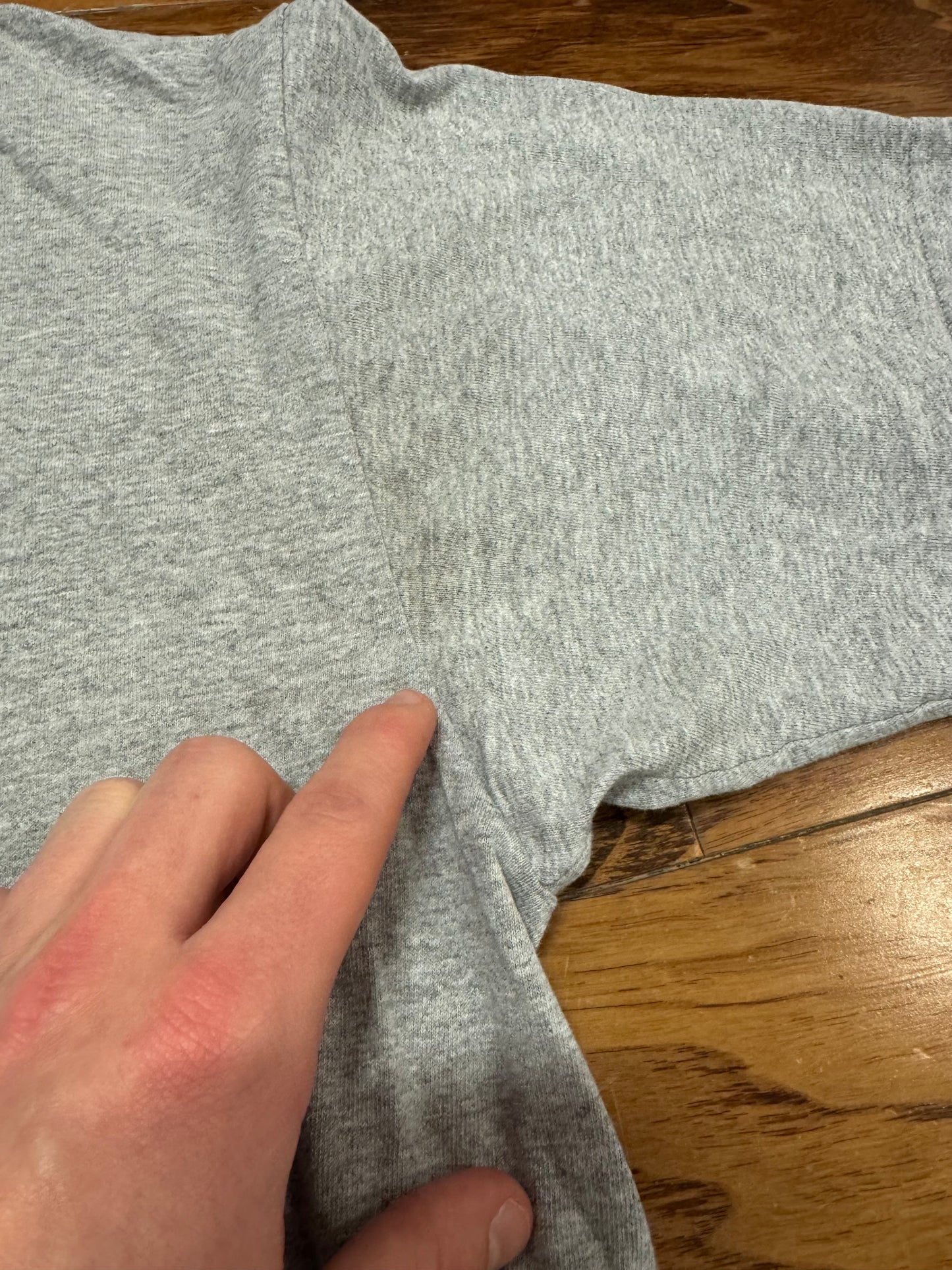 00s Carolina Panthers Gray Spell Out Tee (L)