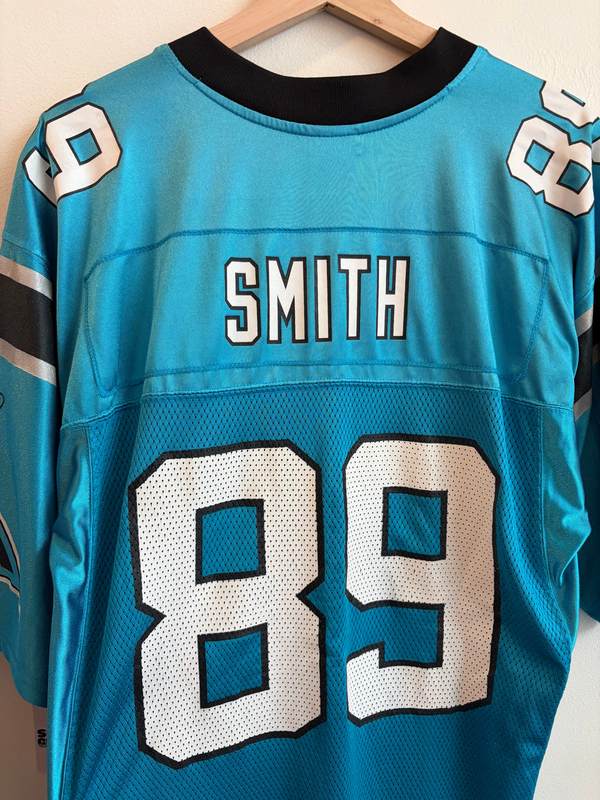 00s Carolina Panthers Steve Smith Reebok Blue Jersey (M)