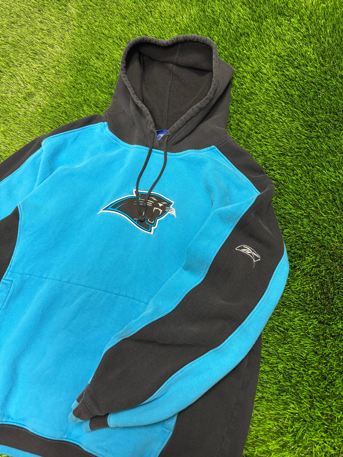 00s Carolina Panthers Reebok Two Tone Hoodie (M)