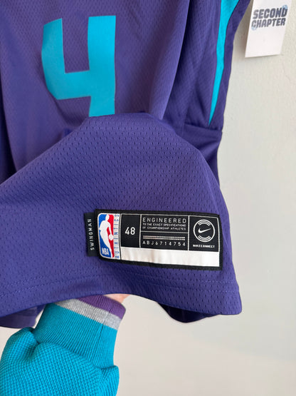 2019 Charlotte Hornets Devonte Graham Jordan Swingman Purple Jersey (L)