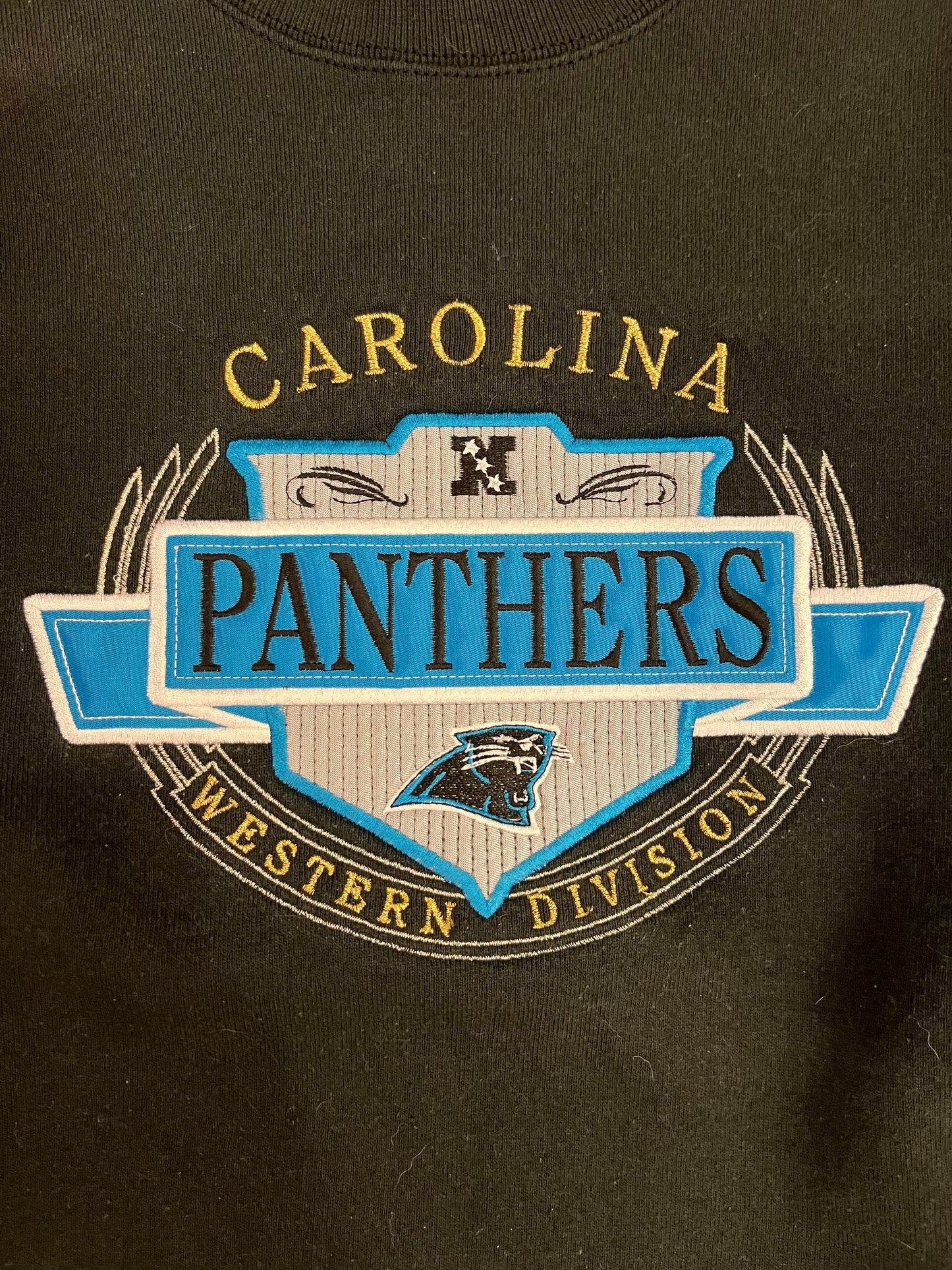 90s Carolina Panthers Pro Player Embroidered Crewneck (M)