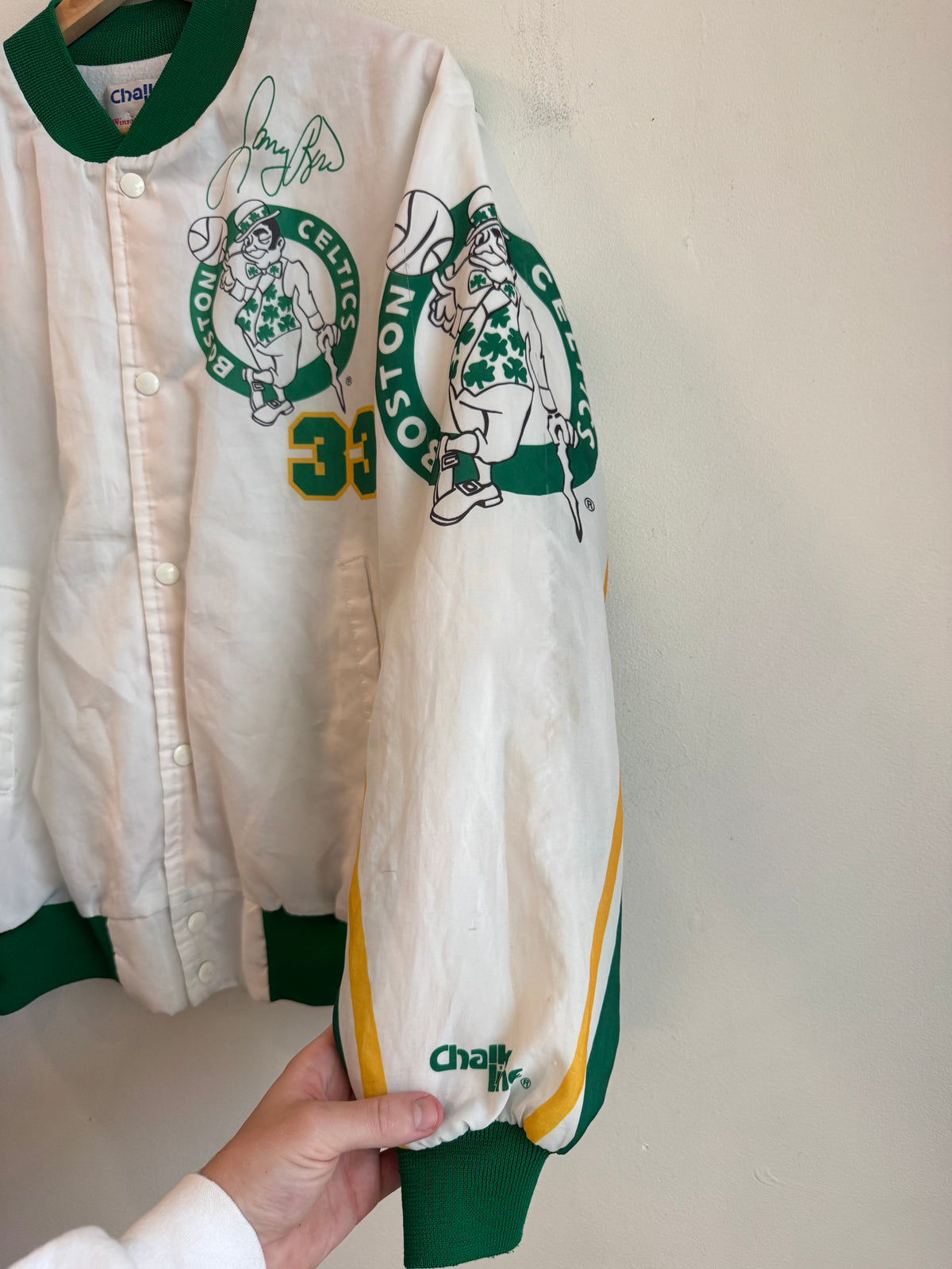 90s Larry Bird Boston Celtics Vintage Fanimation Jacket (M)