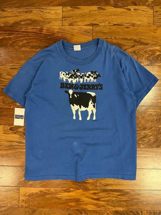 1985 Ben & Jerry's "Vermont's Finest" Grail Cow Graphic Tee (XL)