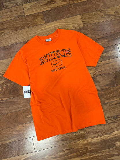 00s Nike Orange Spell Out Tee (XL)