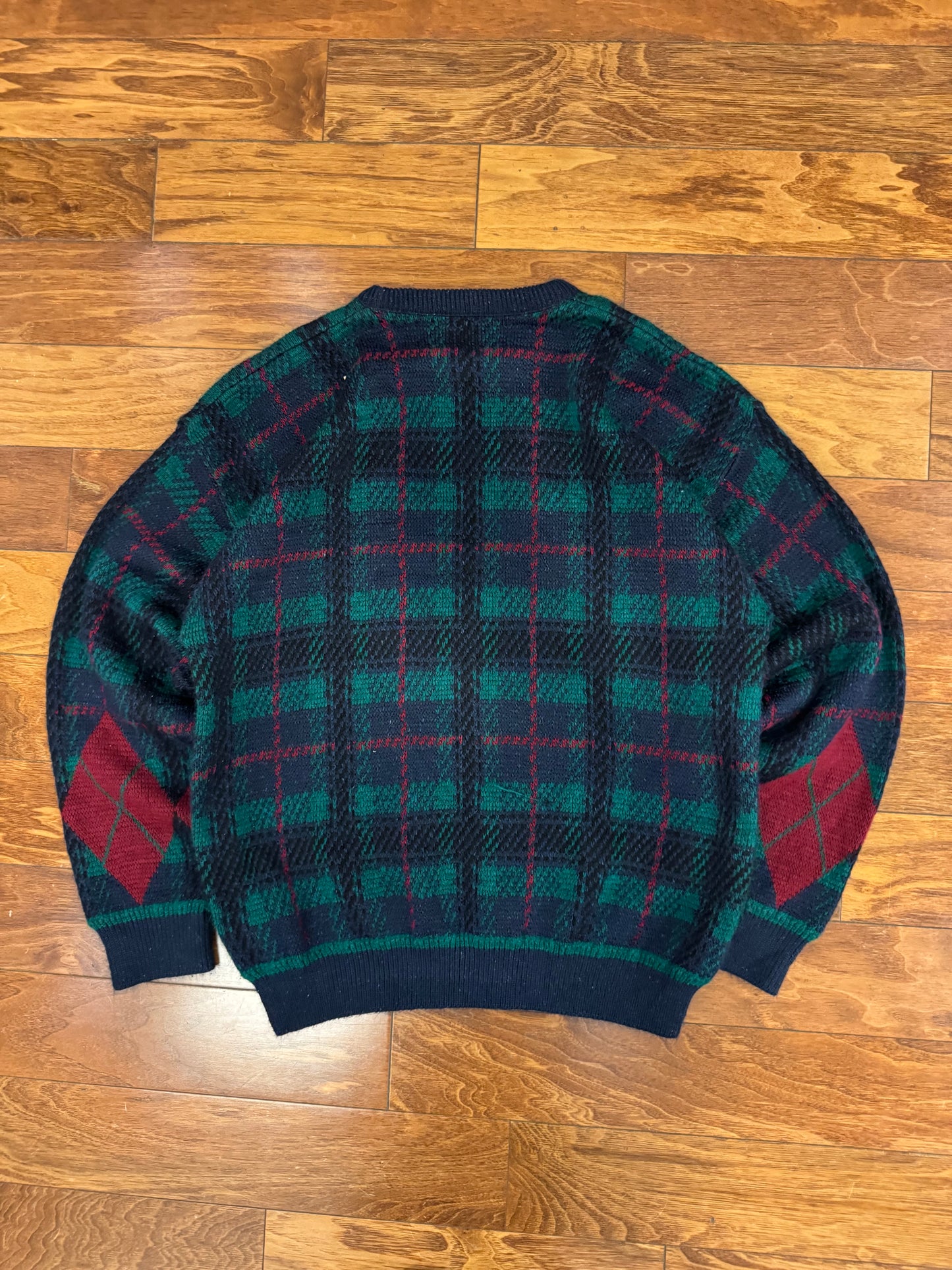 90s Jantzen Plaid Sweater (L)