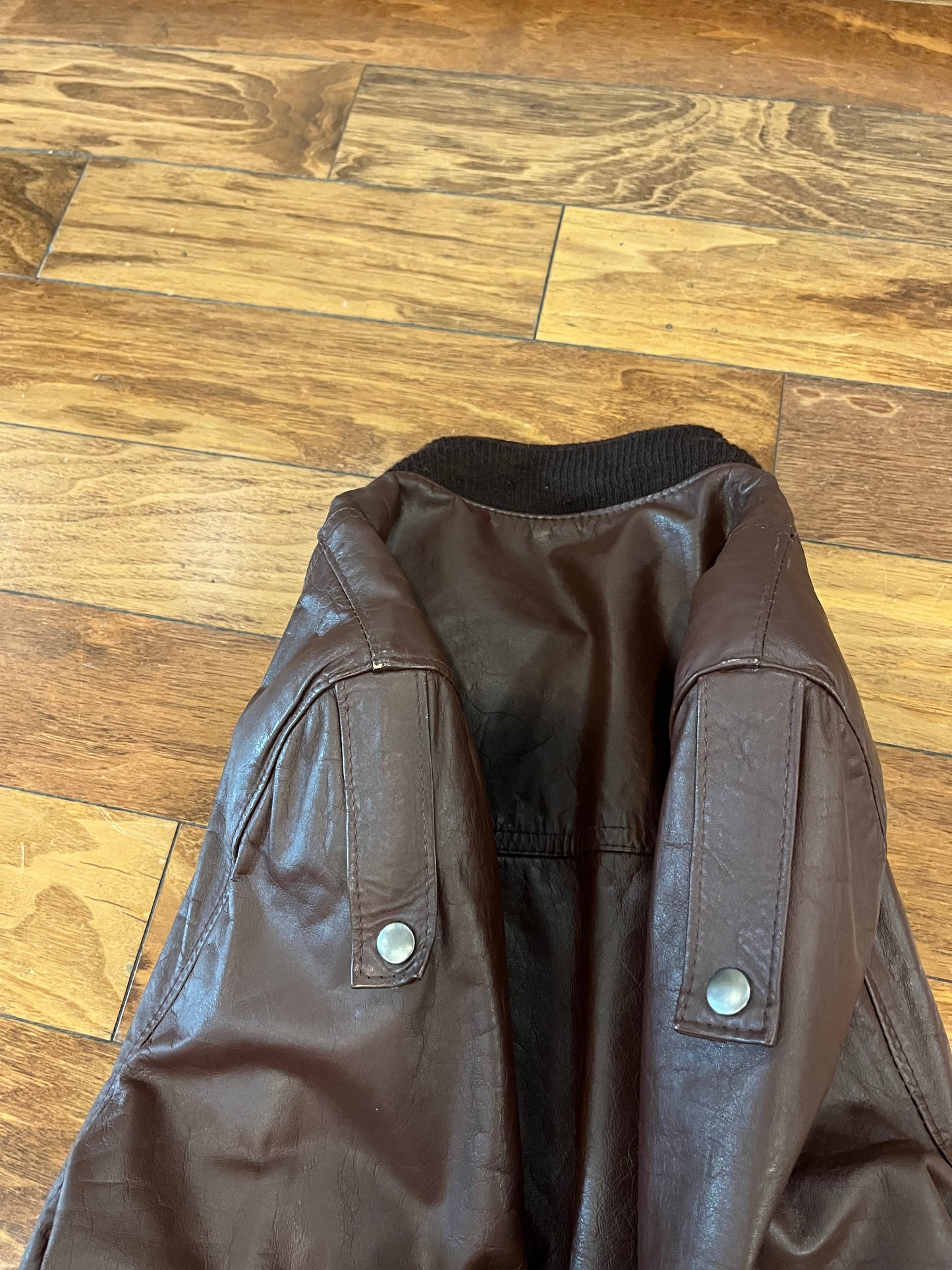 80s Sears Leather Shop Vintage Jacket (L)