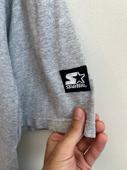 90s Charlotte Hornets NBA Starter Grey Tee (L)