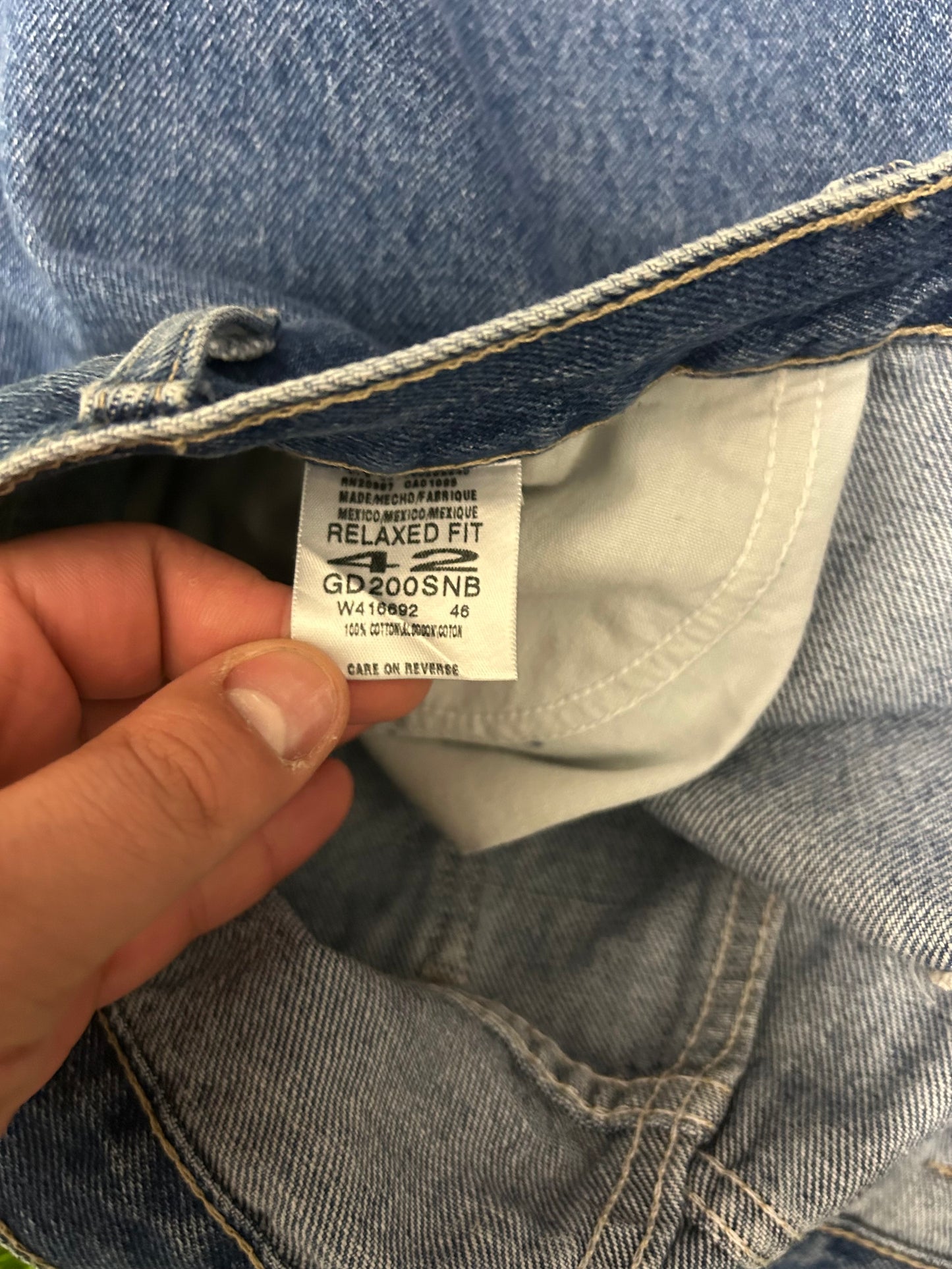 00s Dickies Black Tab Baggy Jean Shorts (40)