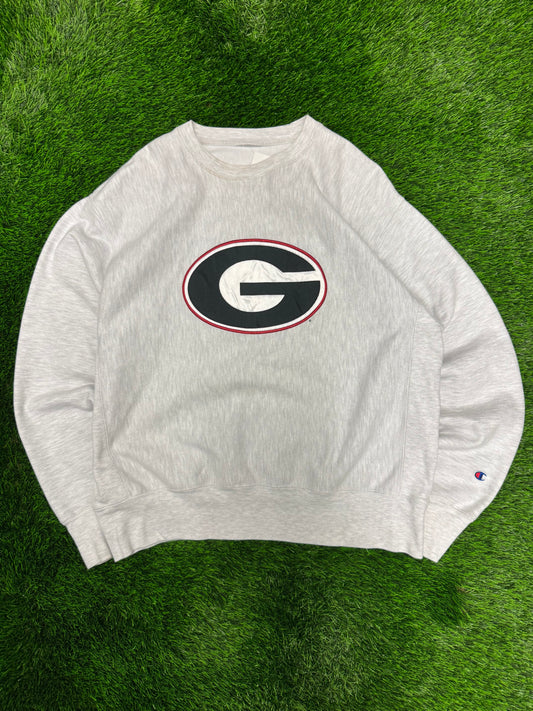 00s University Of Georgia (UGA) Bulldogs Champion Reverse Weave Crewneck (XL)