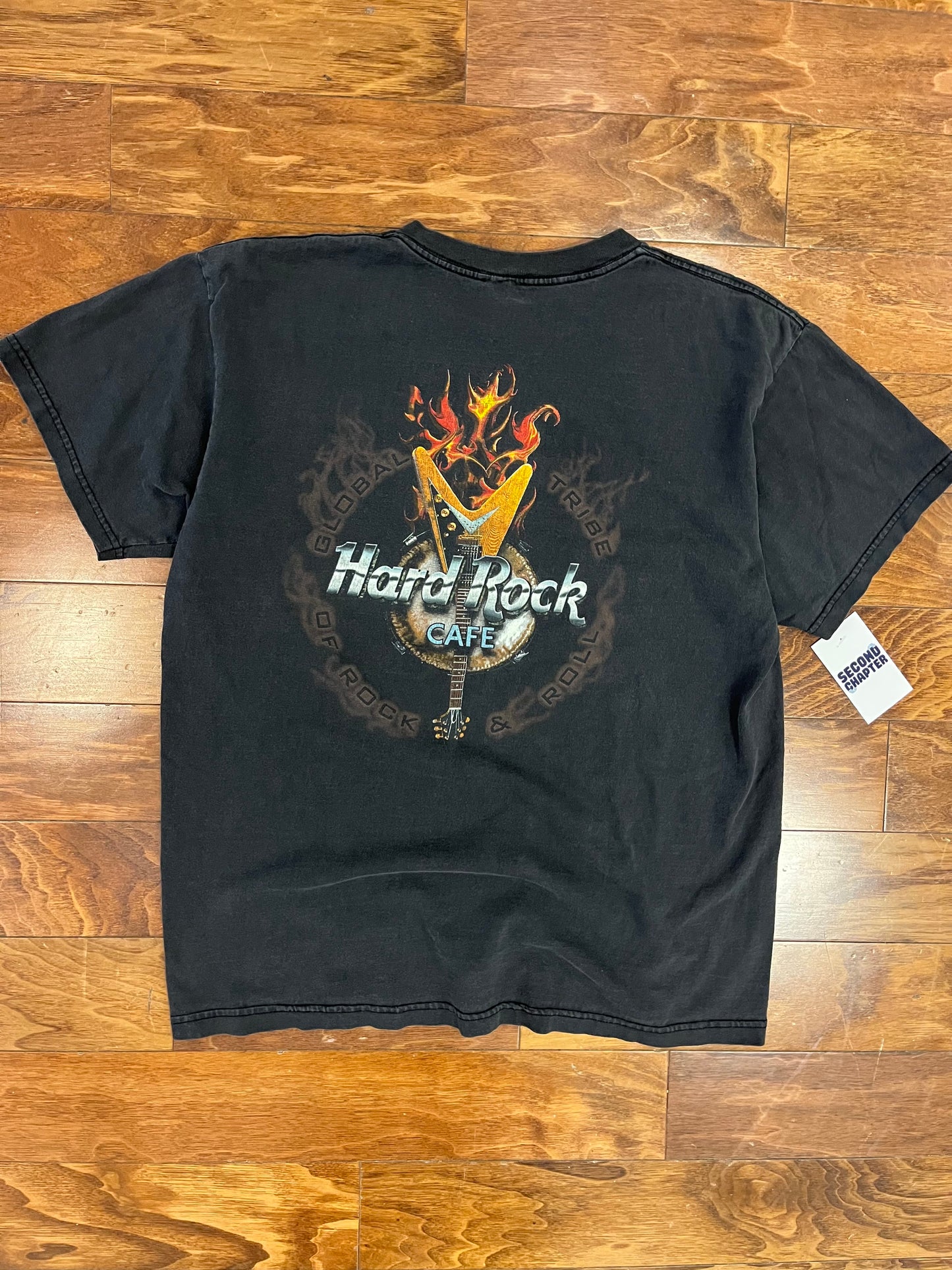 1998 Hard Rock Rock & Roll Flames Tee (L)