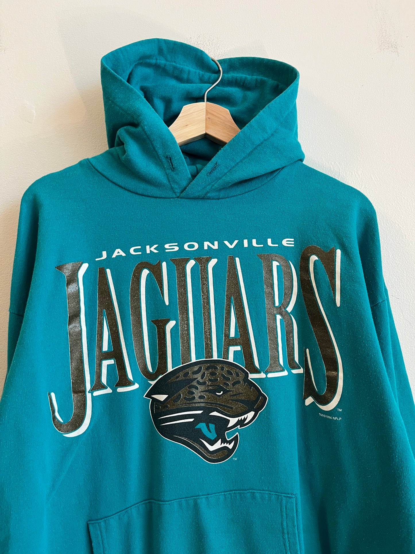 1996 Jacksonville Jaguars Vintage Teal Hoodie (L)
