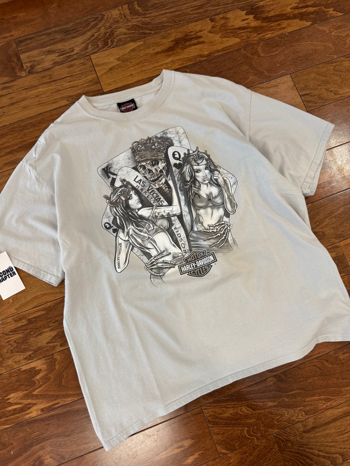2019 Harley Davidson Las Vegas Cream Tee (XL)