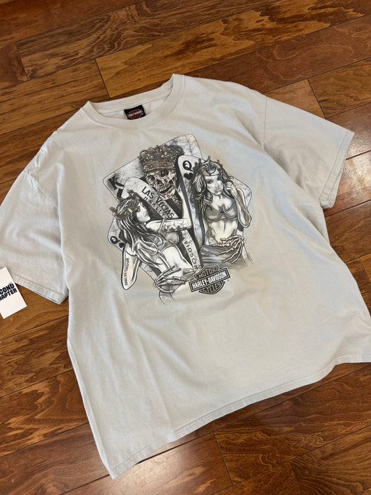 2019 Harley Davidson Las Vegas Cream Tee (XL)