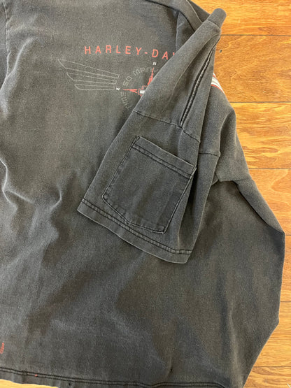 2001 Harley Davidson Daytona Beach Pocket Sleeve Tee