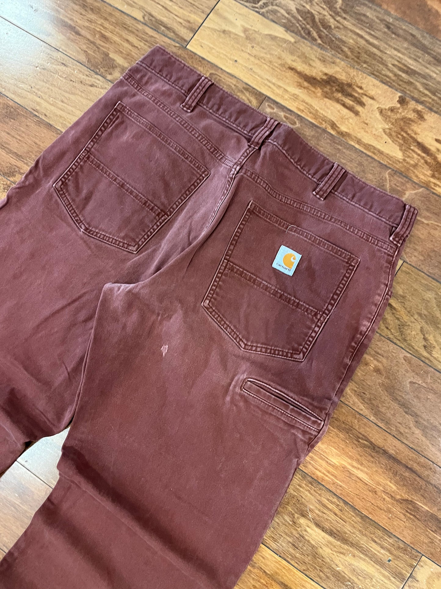 Carhartt Brick Distressed Workwear Pants (36 x 32)
