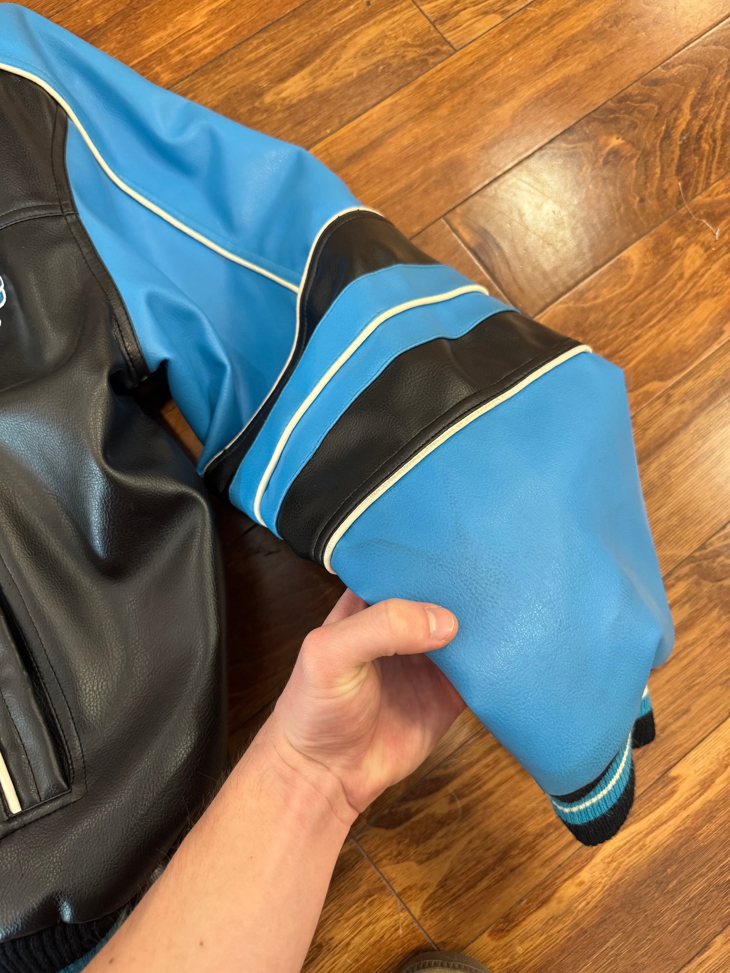 00s Carolina Panthers G-III Leather Jacket (XL)