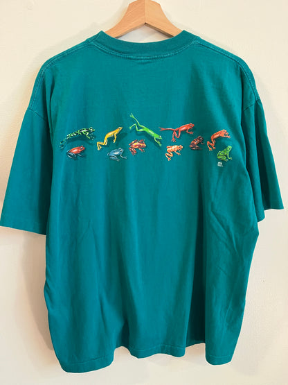 90s Belize Frogs Teal Tee (XL)