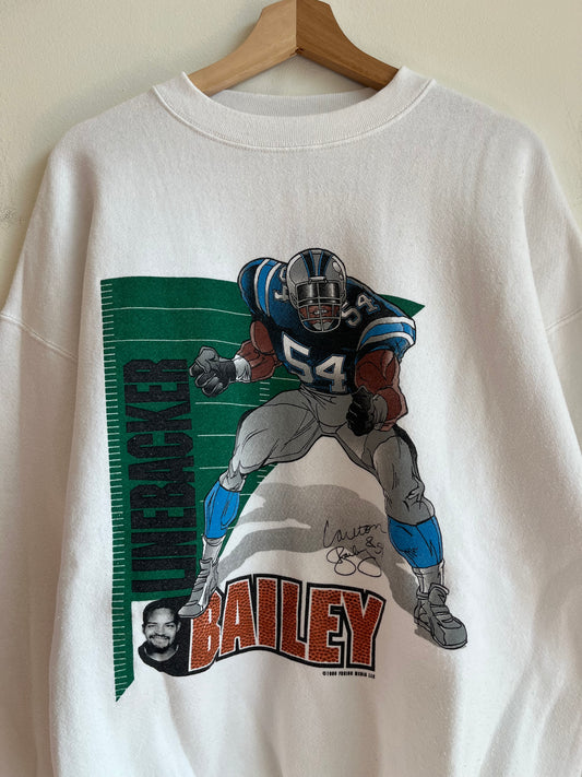 1996 Carolina Panthers Carlton Bailey Linebacker Crewneck (XL)