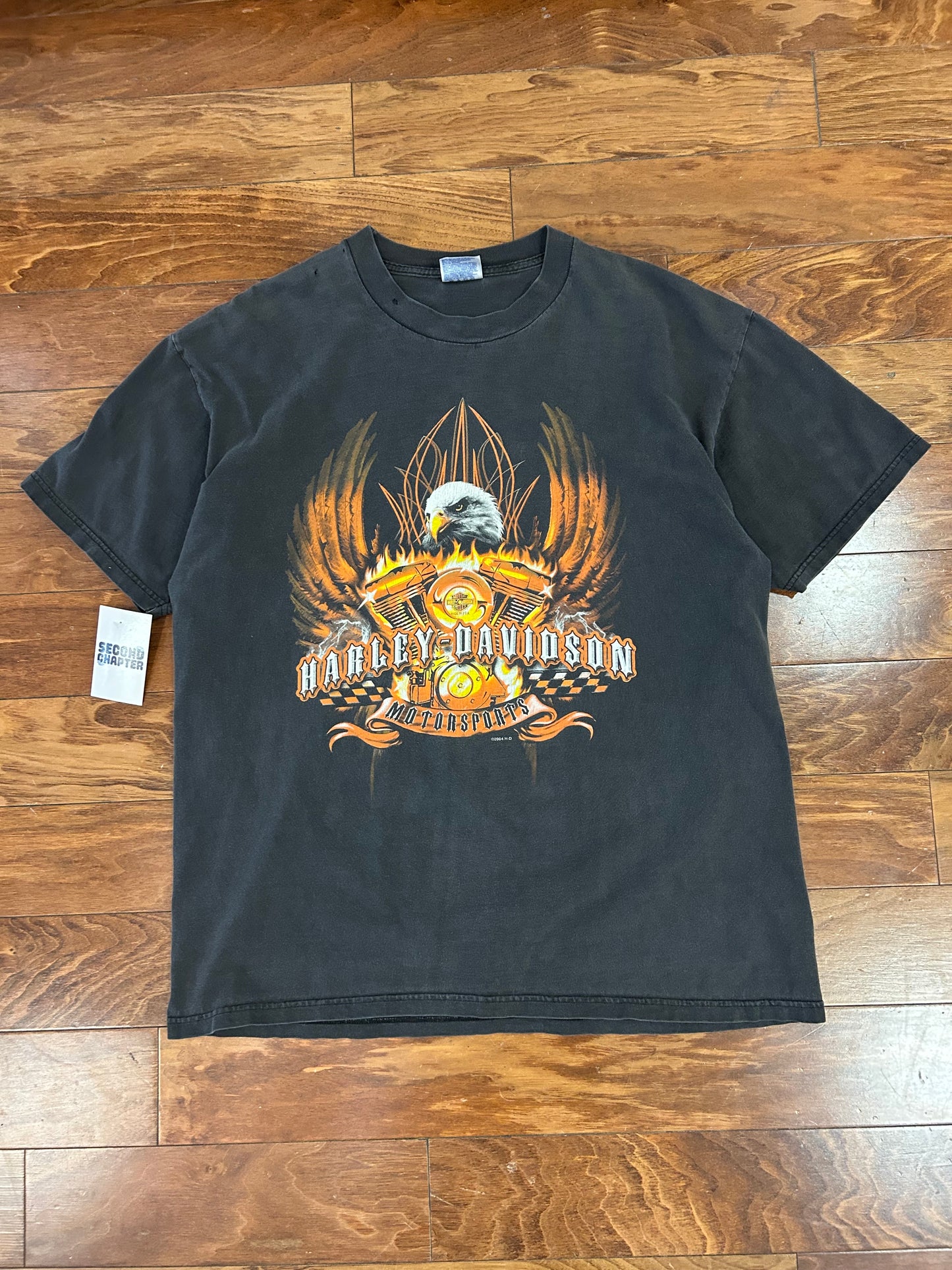 2004 Harley Motorsports Flames Tee (XL)