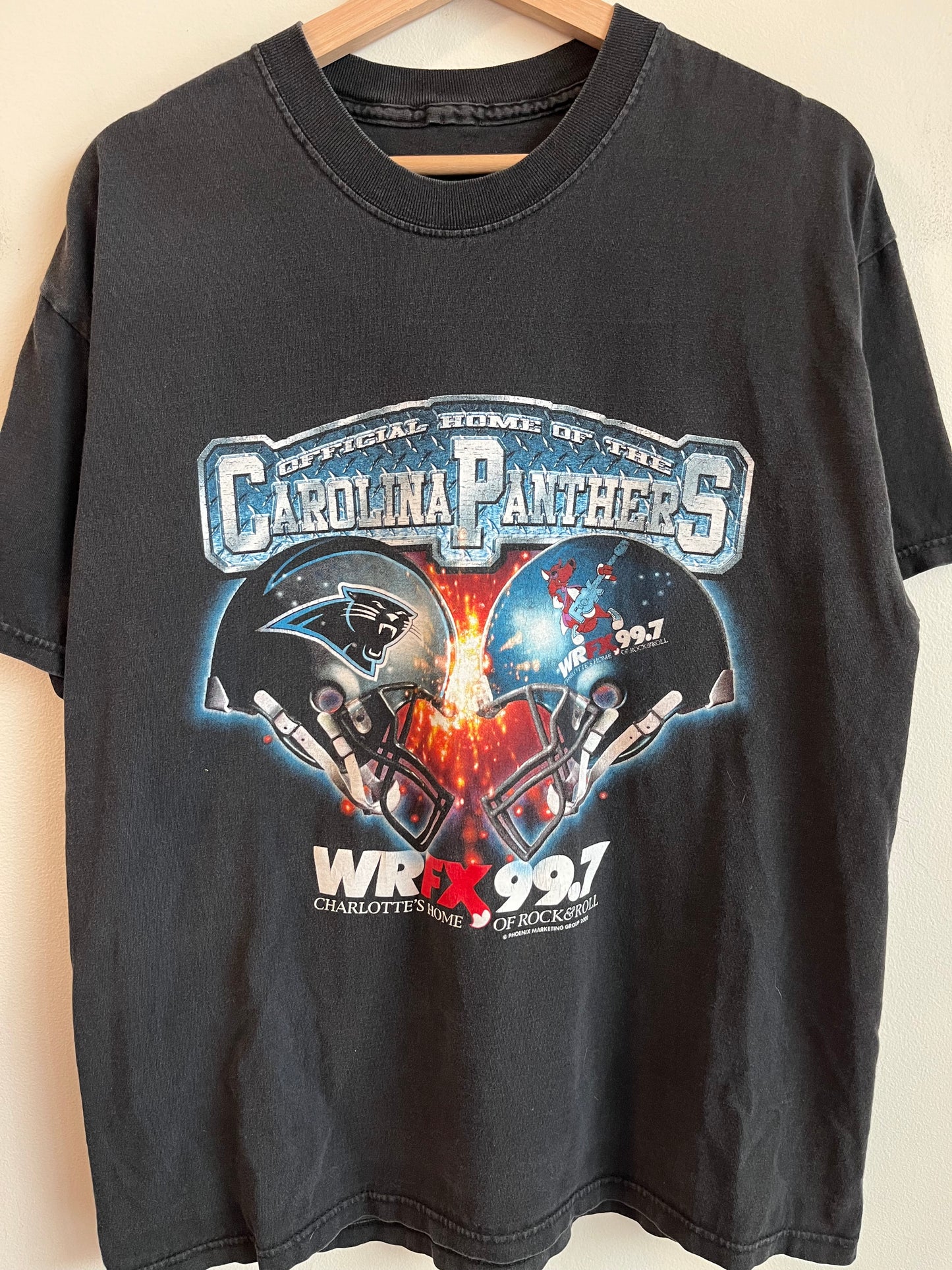2000 Carolina Panthers WRFX 99.7 Radio Tee (L)