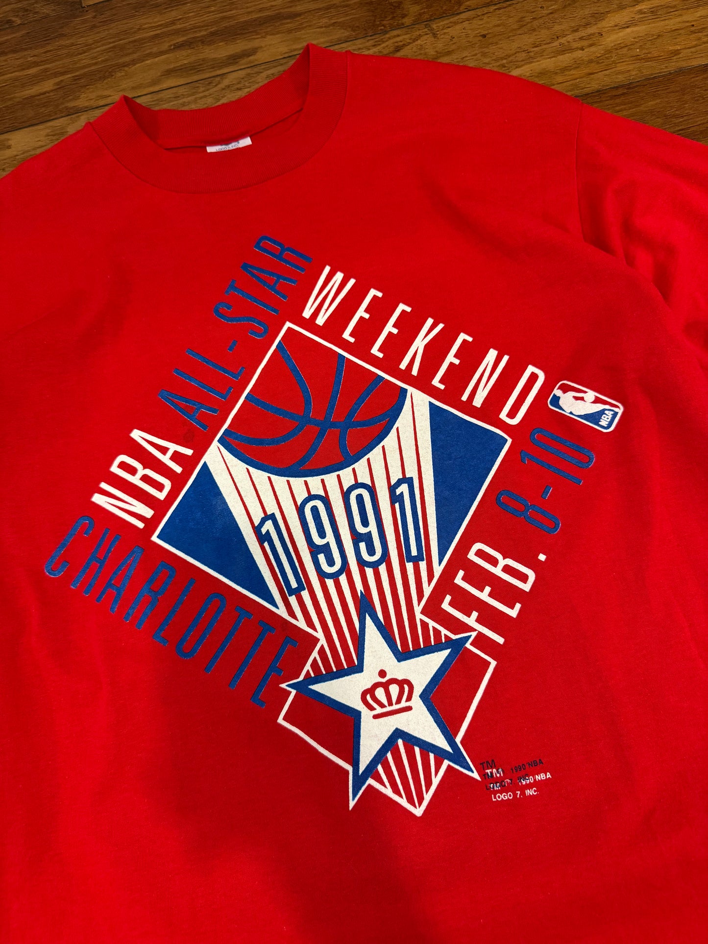 1991 All Star Weekend Vintage Logo 7 Tee (XL)