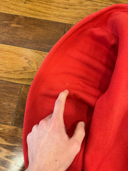 90s Nike Air Spell Out Red Vintage Crewneck (L)