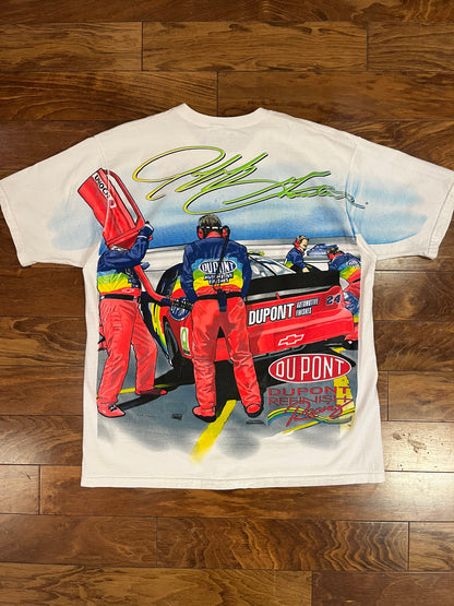 1997 Jeff Gordon Vintage Nascar Rainbow AOP Tee (XL)