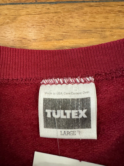 90s Mountain Lion Burgundy Vintage Nature Crewneck (L)