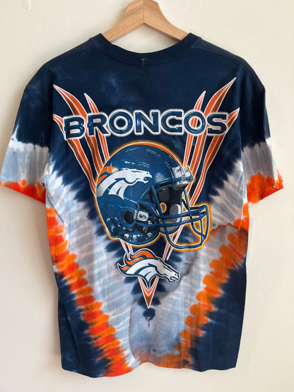 00s Denver Broncos Tie Dye Majestic Tee (M)