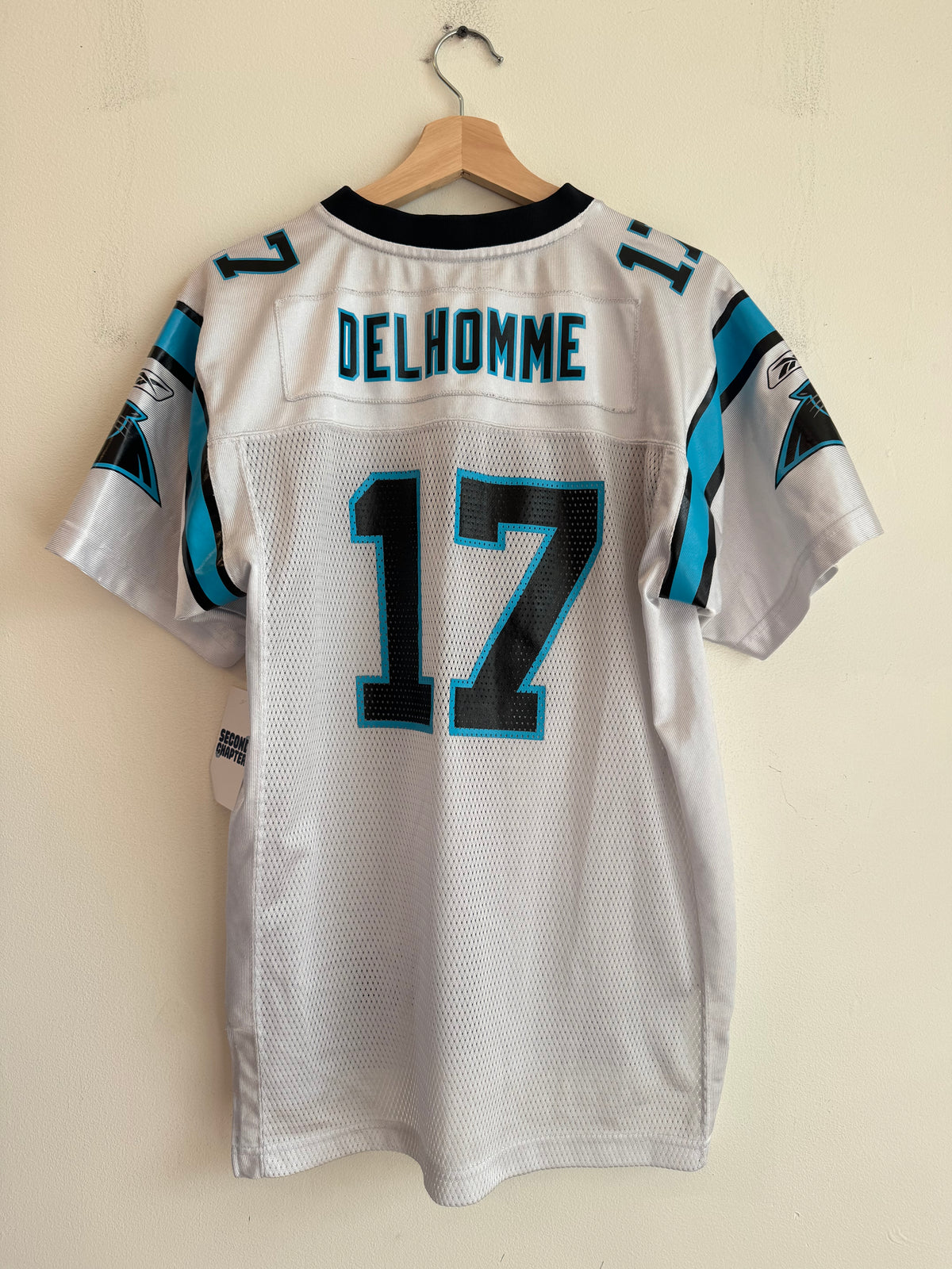 00s Carolina Panthers Jake Delhomme Away Reebok Jersey (Youth XL)